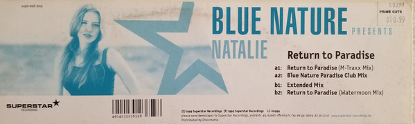 Blue Nature Presents Natalie - Return To Paradise | Superstar Recordings (super008-dmd)
