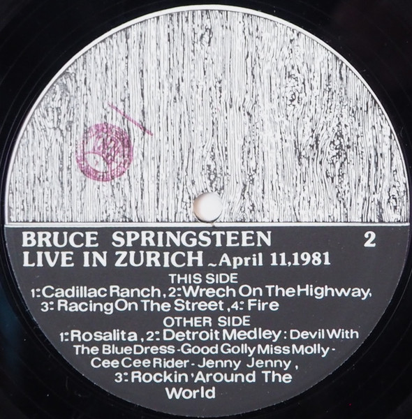 Bruce Springsteen & The E-Street Band - Live In Zürich | Ocean Records Ltd (O.R.001) - 4 Bruce Springsteen & The E-Street Band - Live In Zürich | Ocean Records Ltd (O.R.001) - 4