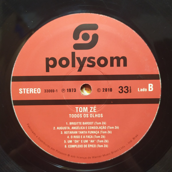 Tom Zé - Todos Os Olhos | Polysom (33069-1) - 3