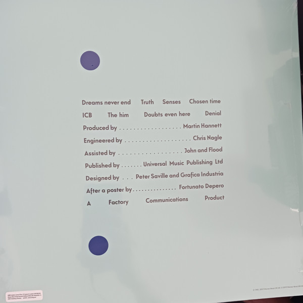 New Order - Movement | Warner (FACD50) - 2