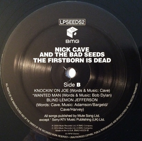 Nick Cave & The Bad Seeds - The Firstborn Is Dead | Mute (LPSEEDS2) - 4 Nick Cave & The Bad Seeds - The Firstborn Is Dead | Mute (LPSEEDS2) - 4