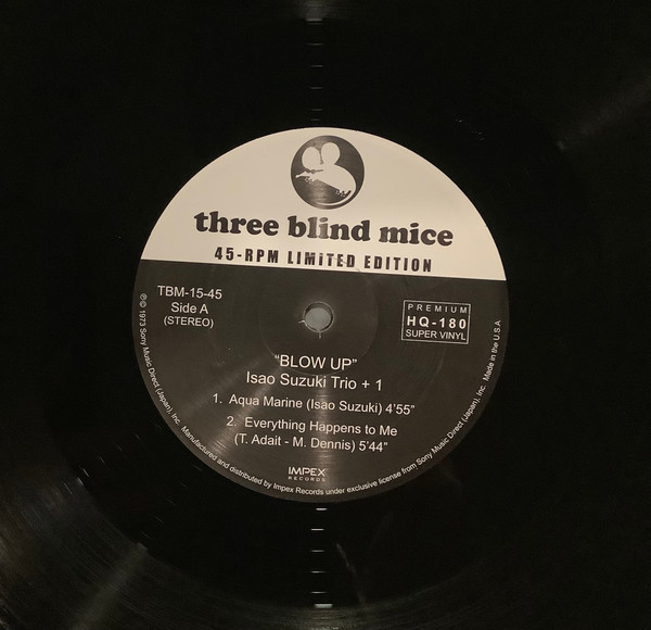 Isao Suzuki Trio / Isao Suzuki Quartet - Blow Up | Impex Records (TBM-15-45) - 3