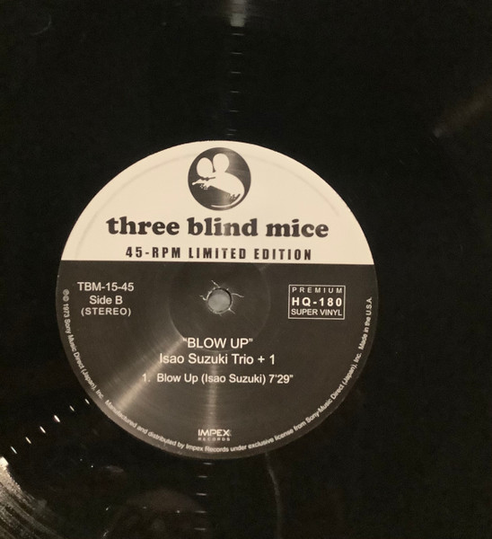 Isao Suzuki Trio / Isao Suzuki Quartet - Blow Up | Impex Records (TBM-15-45) - 4