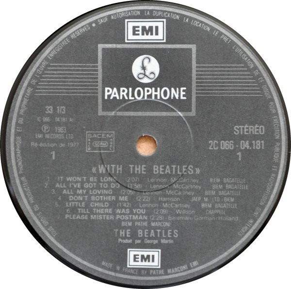 The Beatles - With The Beatles | Parlophone (2C 066-04181) - 4 The Beatles - With The Beatles | Parlophone (2C 066-04181) - 4