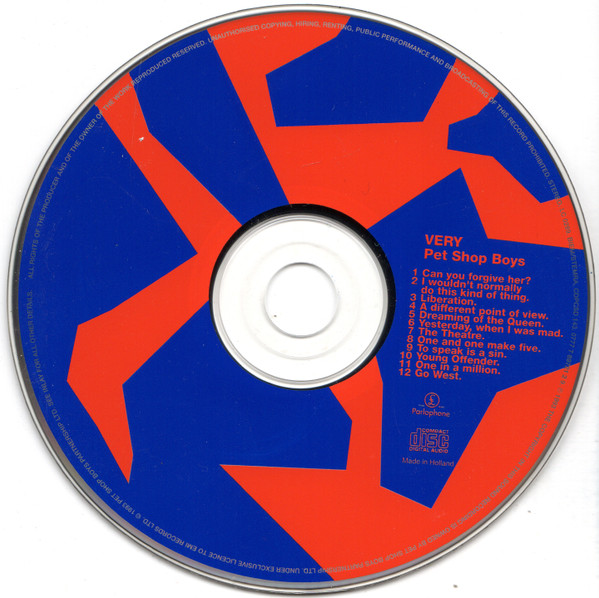 Pet Shop Boys - Very | Parlophone (0777 7 89721 2 9) - 3