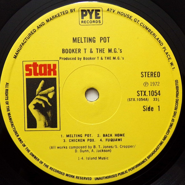 Booker T & The MG's - Melting Pot | Stax (STX 1054) - 4 Booker T & The MG's - Melting Pot | Stax (STX 1054) - 4