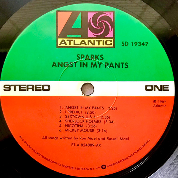 Sparks - Angst In My Pants | Atlantic (SD 19347) - 3 Sparks - Angst In My Pants | Atlantic (SD 19347) - 3