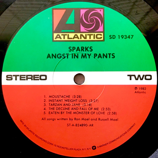 Sparks - Angst In My Pants | Atlantic (SD 19347) - 4 Sparks - Angst In My Pants | Atlantic (SD 19347) - 4