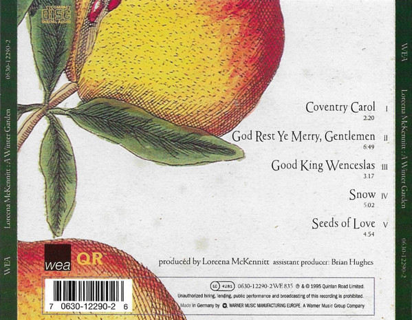 Loreena McKennitt - A Winter Garden (Five Songs For The Season) | WEA (0630-12290-2) - 3
