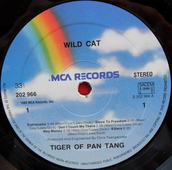Tygers Of Pan Tang - Wild Cat | MCA Records (202 966-320) - 4
