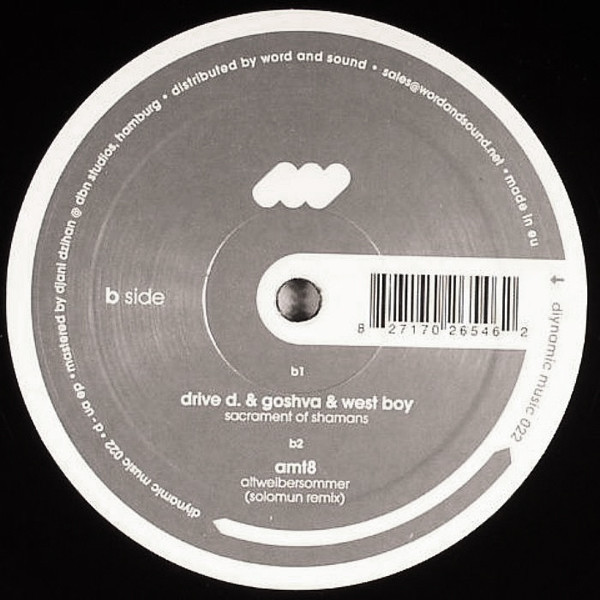 Amt8 / Drive Dealers & Goshva & WestBoy - D - UA EP | Diynamic Music (diynamic music 022) - main