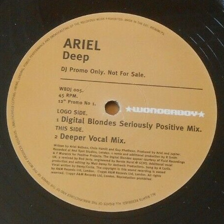 Ariel - Deep (I'm Falling Deeper) | Wonderboy (WBDJ 005) - 3