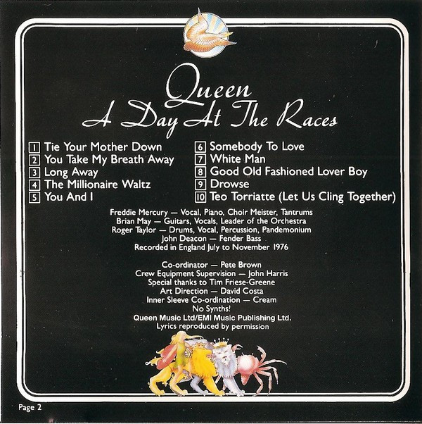 Queen - A Day At The Races | Parlophone (0777 7 89493 2 9) - main