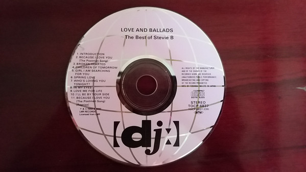 Stevie B - Love and Ballads ~ The Best Of Stevie B | DJ: (TOCP-6837) - 2