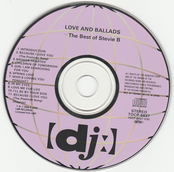 Stevie B - Love and Ballads ~ The Best Of Stevie B | DJ: (TOCP-6837) - 3