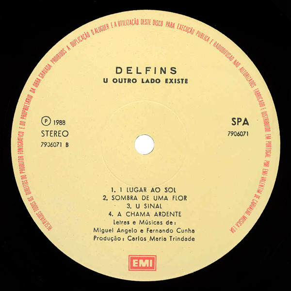 Delfins - U Outro Lado Existe | EMI (7906071) - 3