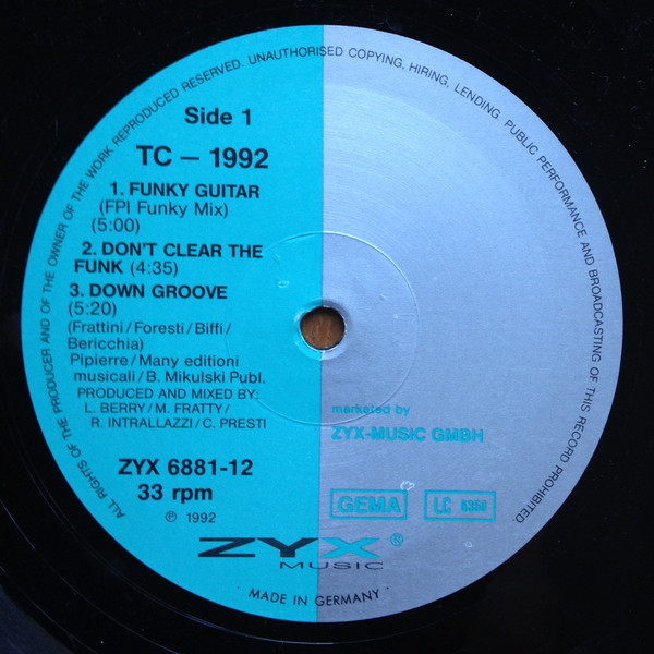 TC 1992 - Funky Guitar | ZYX Music (ZYX 6881-12) - main
