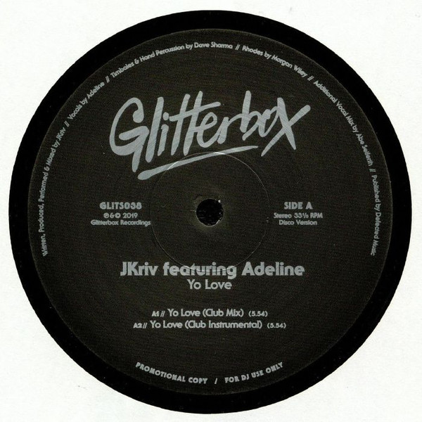 JKriv Featuring Adeline - Yo Love | Glitterbox (GLITS038)
