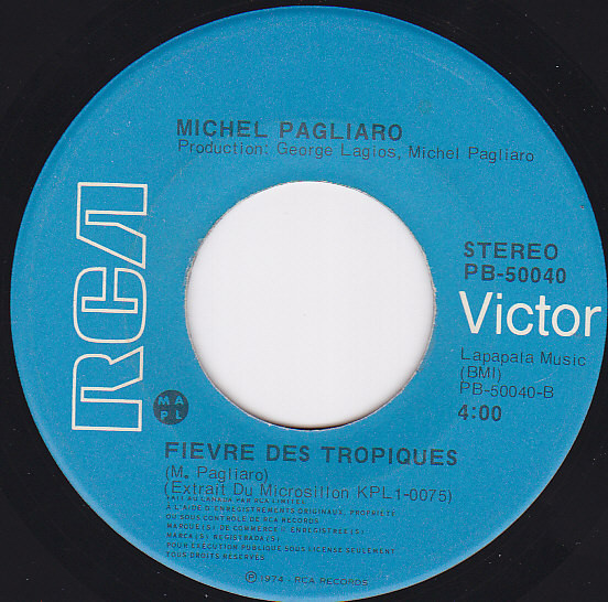 Michel Pagliaro - Ti-Bidon (7") [Vinyl] | RCA Victor (PB-50040) - 2
