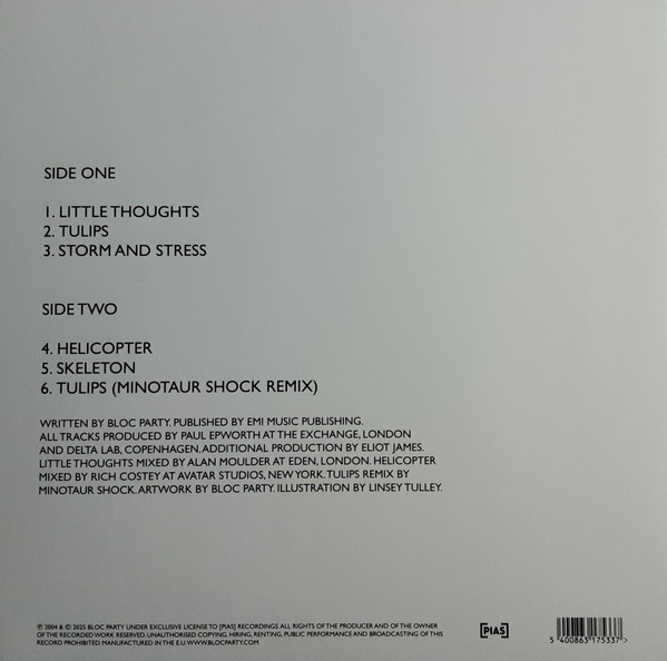 Bloc Party - Little Thoughts EP | [pias] (PIASC1118LPX) - 2