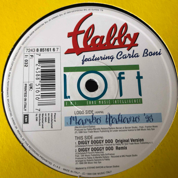 Flabby Featuring Carla Boni - Mambo Italiano '98 | Loft (7243 8 85161 6 7) - 2 Flabby Featuring Carla Boni - Mambo Italiano '98 | Loft (7243 8 85161 6 7) - 2