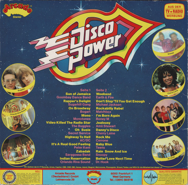 Various - Disco Power (20 Absolute Super-Top-Hits) | Arcade (ADE G 89) - 2 Various - Disco Power (20 Absolute Super-Top-Hits) | Arcade (ADE G 89) - 2