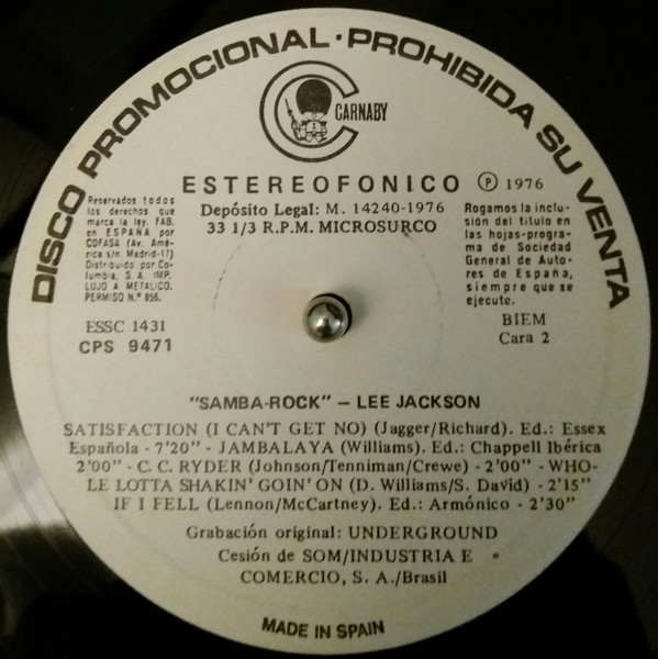Lee Jackson - Samba Rock | Carnaby (CPS 9471) - 4 Lee Jackson - Samba Rock | Carnaby (CPS 9471) - 4