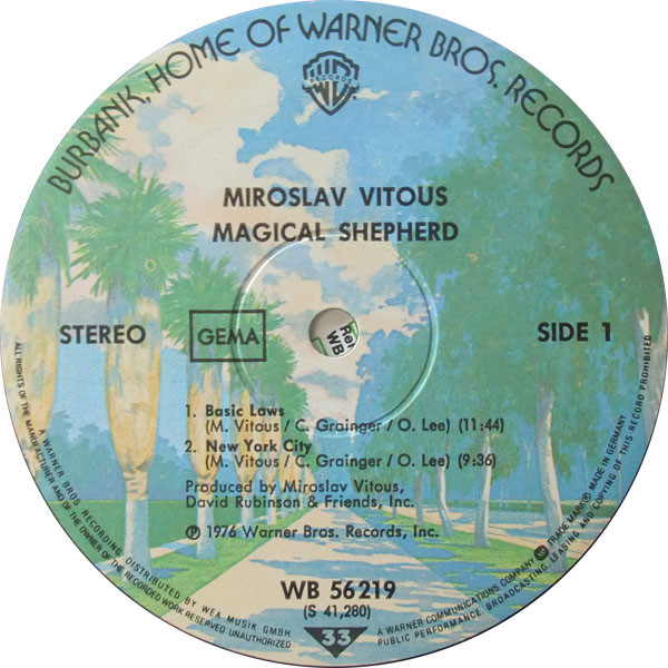 Miroslav Vitous - Magical Shepherd | Warner Bros. Records (WB 56 219) - 3