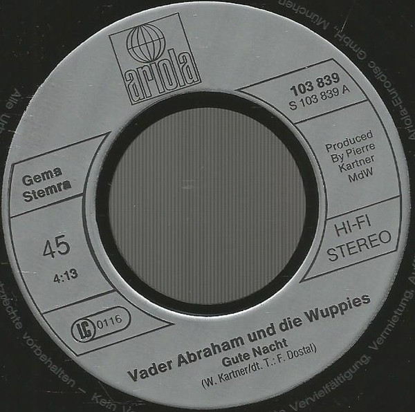 Vader Abraham Und De Wuppies - Gute Nacht | Ariola (103 839) - 3