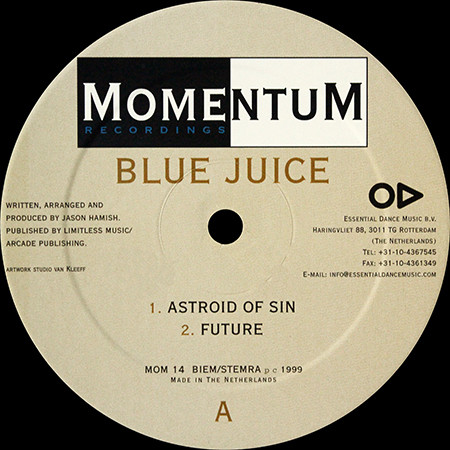 Blue Juice - Blue Juice EP | Momentum Recordings (MOM 14)