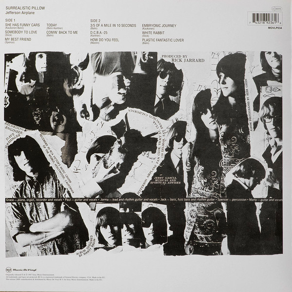 Jefferson Airplane - Surrealistic Pillow | Music On Vinyl (MOVLP034) - 2 Jefferson Airplane - Surrealistic Pillow | Music On Vinyl (MOVLP034) - 2