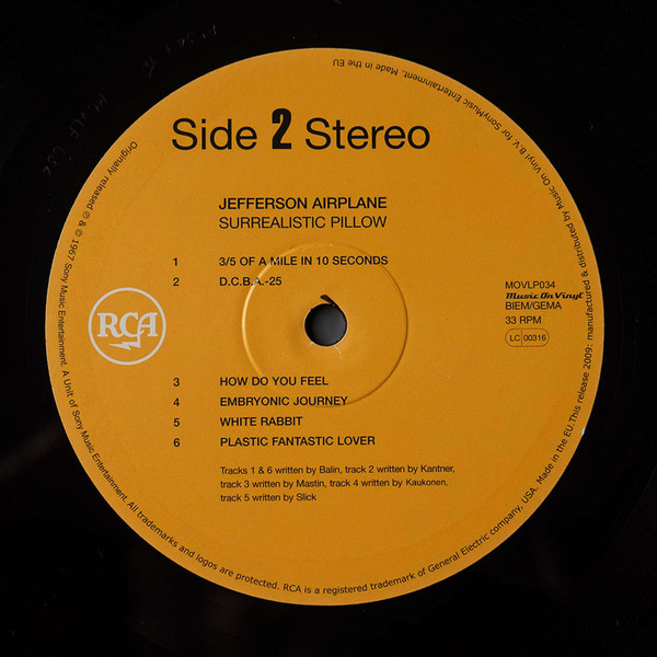 Jefferson Airplane - Surrealistic Pillow | Music On Vinyl (MOVLP034) - 4 Jefferson Airplane - Surrealistic Pillow | Music On Vinyl (MOVLP034) - 4
