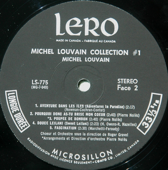 Michel Louvain - Collection ! | Lero (LS-775) - 4