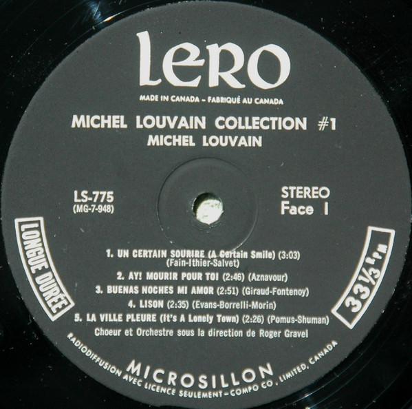 Michel Louvain - Collection ! | Lero (LS-775) - 3