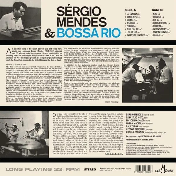 Sergio Mendes E Bossa Rio - Você Ainda Não Ouviu Nada! | Jazz Samba Records (709123) - 2 Sergio Mendes E Bossa Rio - Você Ainda Não Ouviu Nada! | Jazz Samba Records (709123) - 2