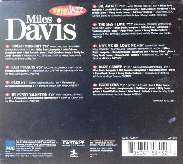 Miles Davis - Miles Davis | Wea Music (0630-15645 2) - 4