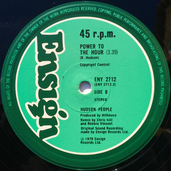 Hudson People - Trip To Your Mind / Power To The Hour | Ensign (ENY 2712) - 2