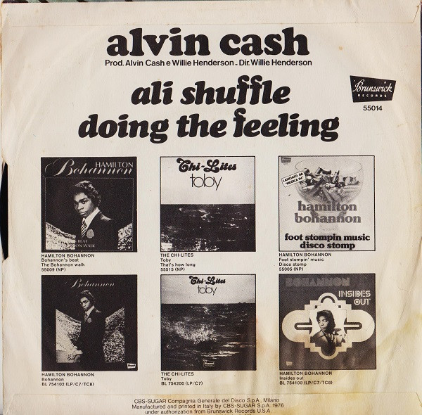 Alvin Cash - Ali Shuffle / Doing The Feeling | Brunswick (55014) - 2