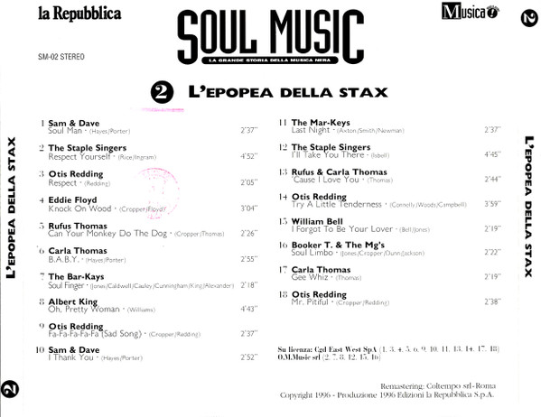 Various - L'Epopea Della Stax | La Repubblica (SM-02) - 2 Various - L'Epopea Della Stax | La Repubblica (SM-02) - 2