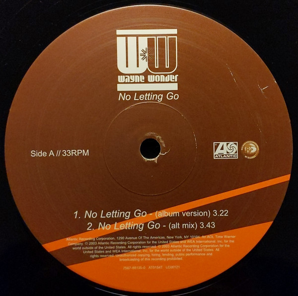 Wayne Wonder - No Letting Go | Atlantic (7567-88135-0 AT0154T) - 3