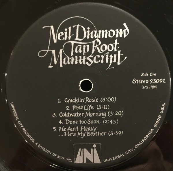 Neil Diamond - Tap Root Manuscript | UNI Records (93092) - 4 Neil Diamond - Tap Root Manuscript | UNI Records (93092) - 4