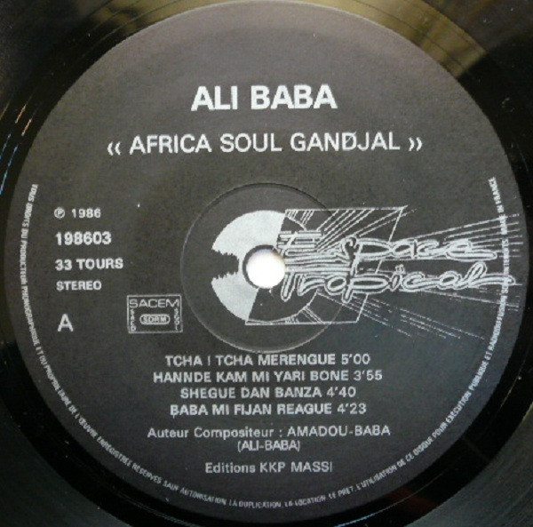 Ali Baba - Africa Soul Gandjal | Espace Tropical (ET 1986-03) - main