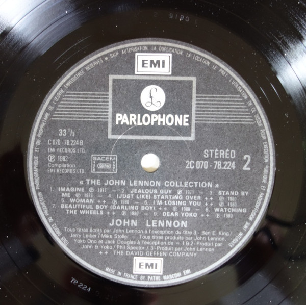 John Lennon - The John Lennon Collection | Parlophone (2C 070-78224) - 4 John Lennon - The John Lennon Collection | Parlophone (2C 070-78224) - 4