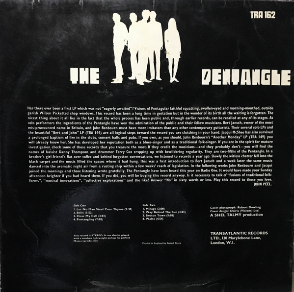 Pentangle - The Pentangle | Transatlantic Records (TRA 162) - 2