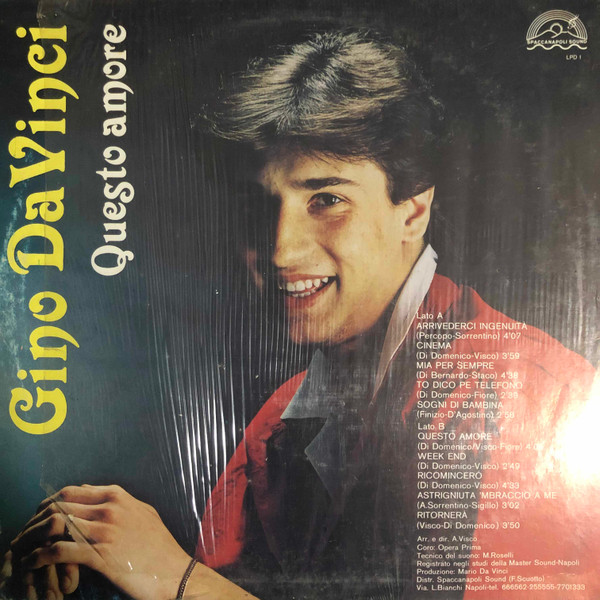 Gino Da Vinci - Questo Amore | Spaccanapoli Sound (LPD 1) - 2 Gino Da Vinci - Questo Amore | Spaccanapoli Sound (LPD 1) - 2