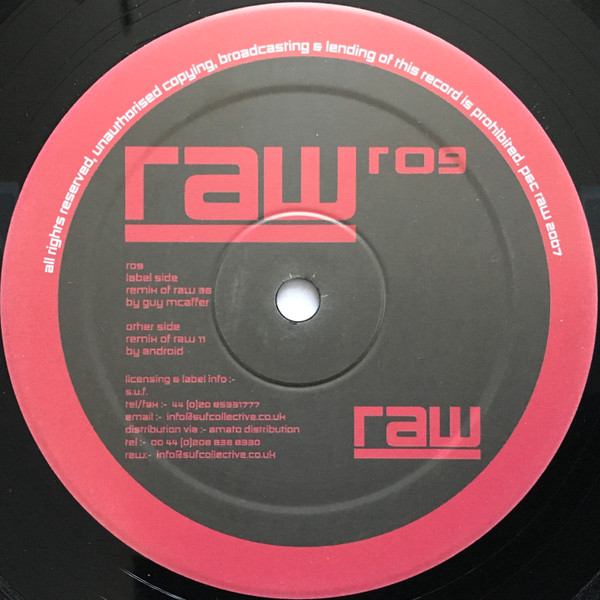 Guy McAffer - RAW R09 | Ripe Analogue Waveforms (RAW) Remix (RAW R09)