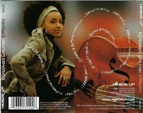 Esperanza Spalding - Esperanza | Heads Up International (HUCD 3140) - 3