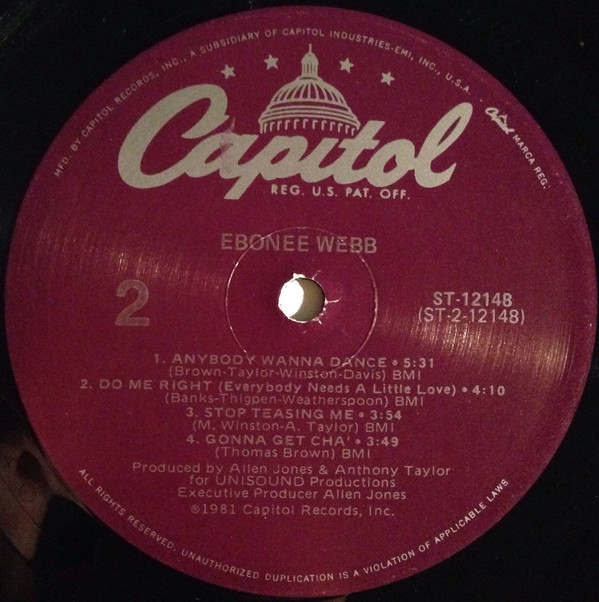 Ebonee Webb - Ebonee Webb | Capitol Records (ST-12148) - 4