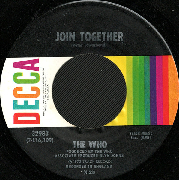 The Who - Join Together | Decca (32983) - main