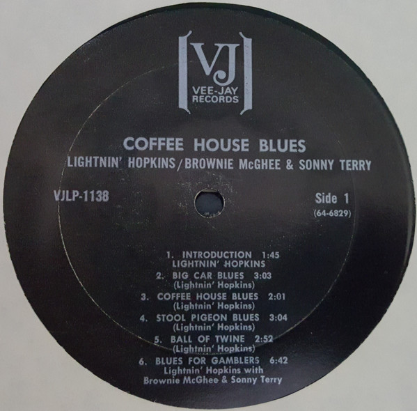 Lightnin' Hopkins / Brownie McGhee & Sonny Terry - Coffee House Blues | Vee Jay Records (VJS-1138) - 2 Lightnin' Hopkins / Brownie McGhee & Sonny Terry - Coffee House Blues | Vee Jay Records (VJS-1138) - 2